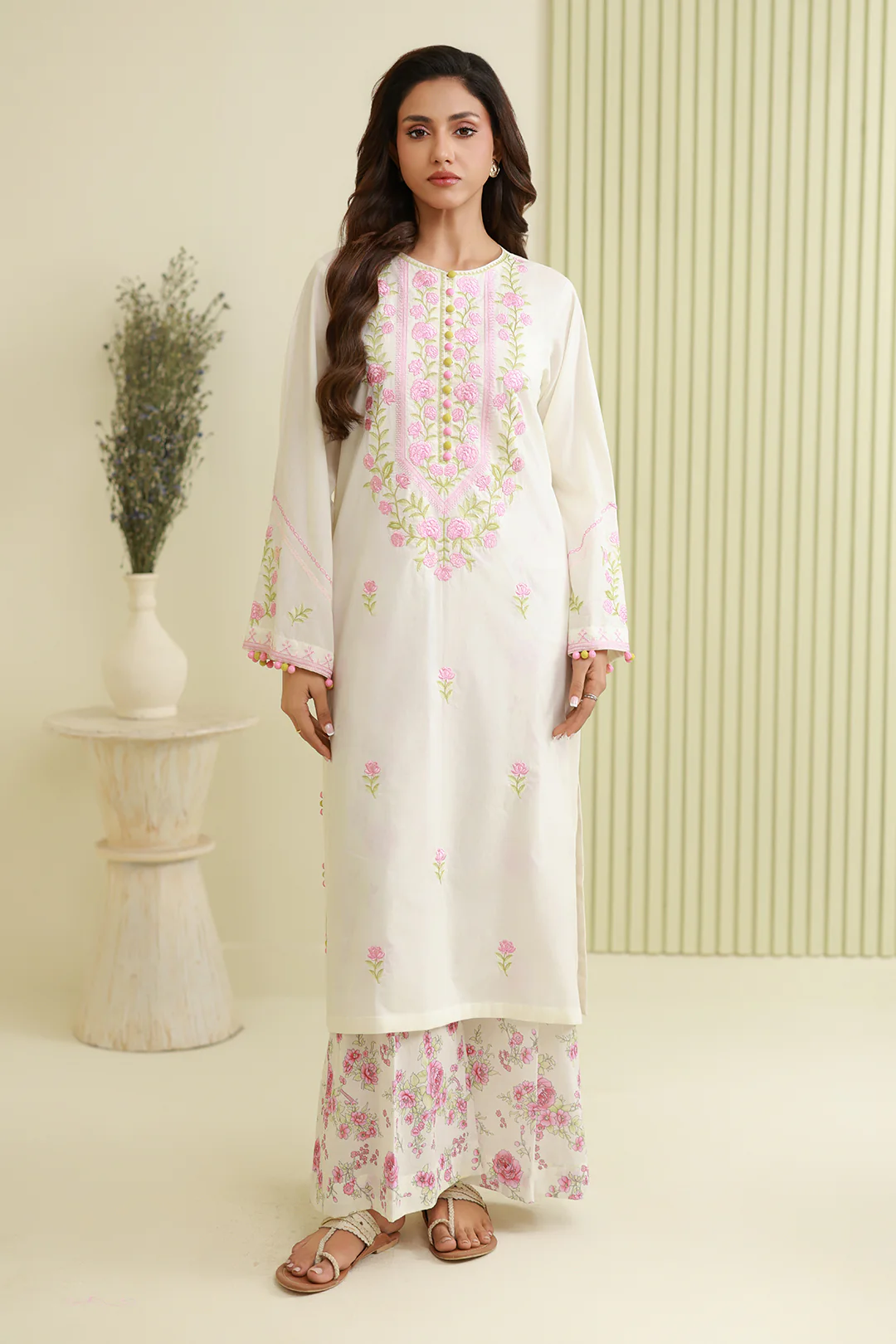 Embroidered Shirt Shalwar - 0810 - Image 5