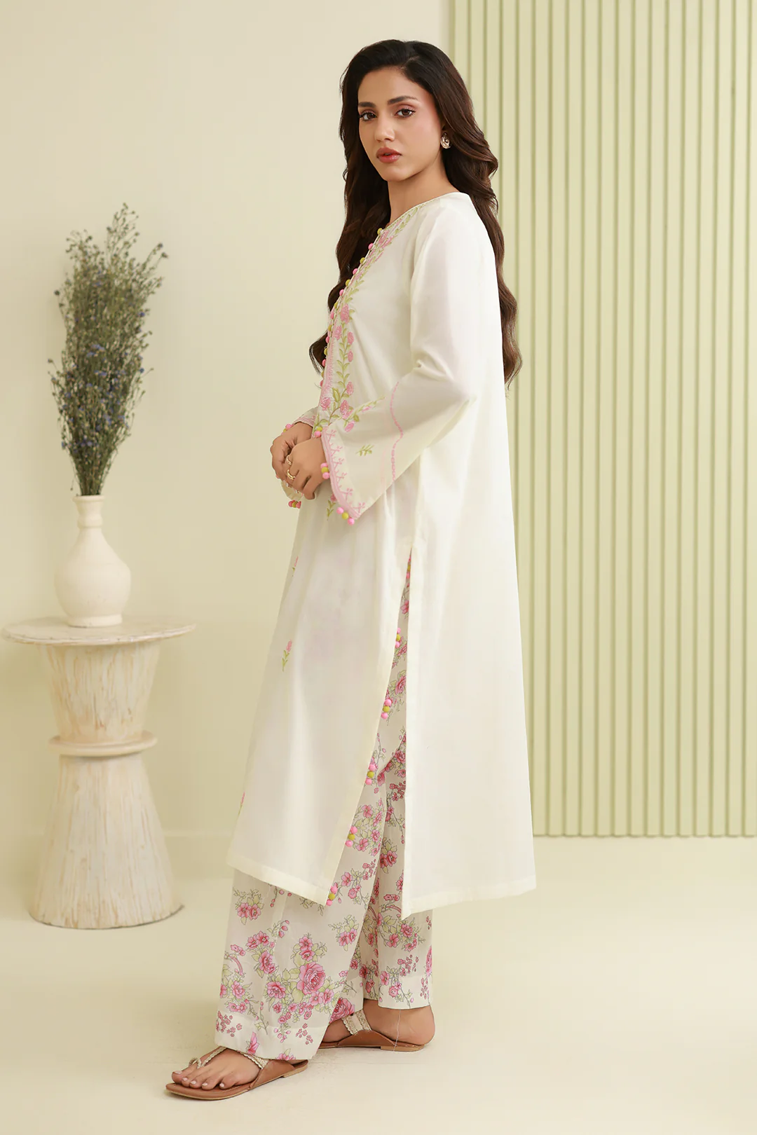 Embroidered Shirt Shalwar - 0810 - Image 7