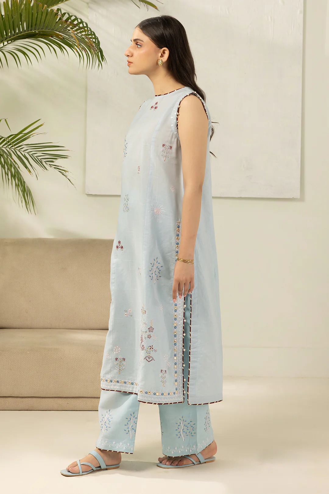 Embroidered Shirt Shalwar - 1182 - Image 4