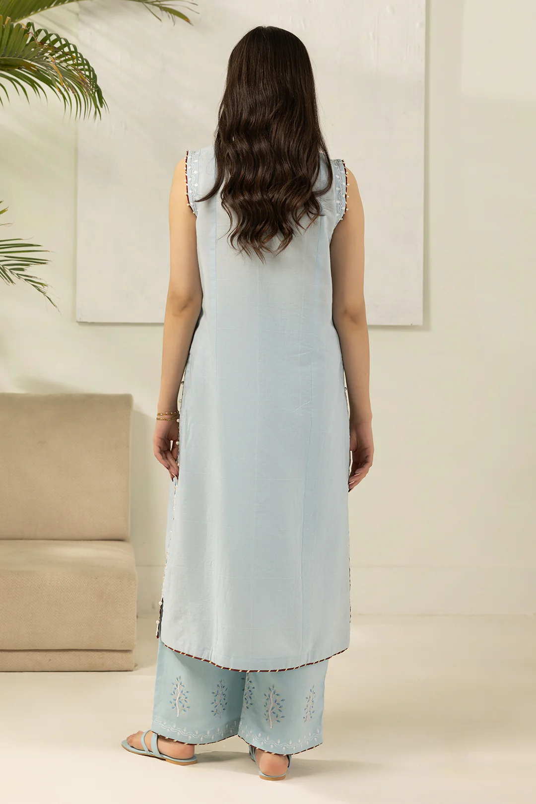Embroidered Shirt Shalwar - 1182 - Image 6