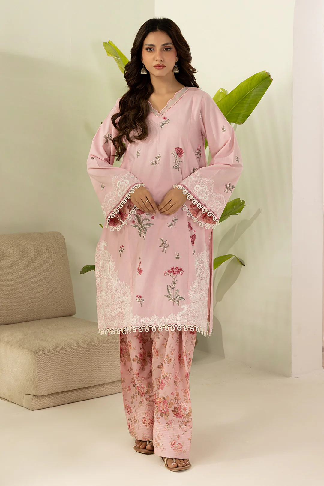 Embroidered Shirt Shalwar - 1183 - Image 2