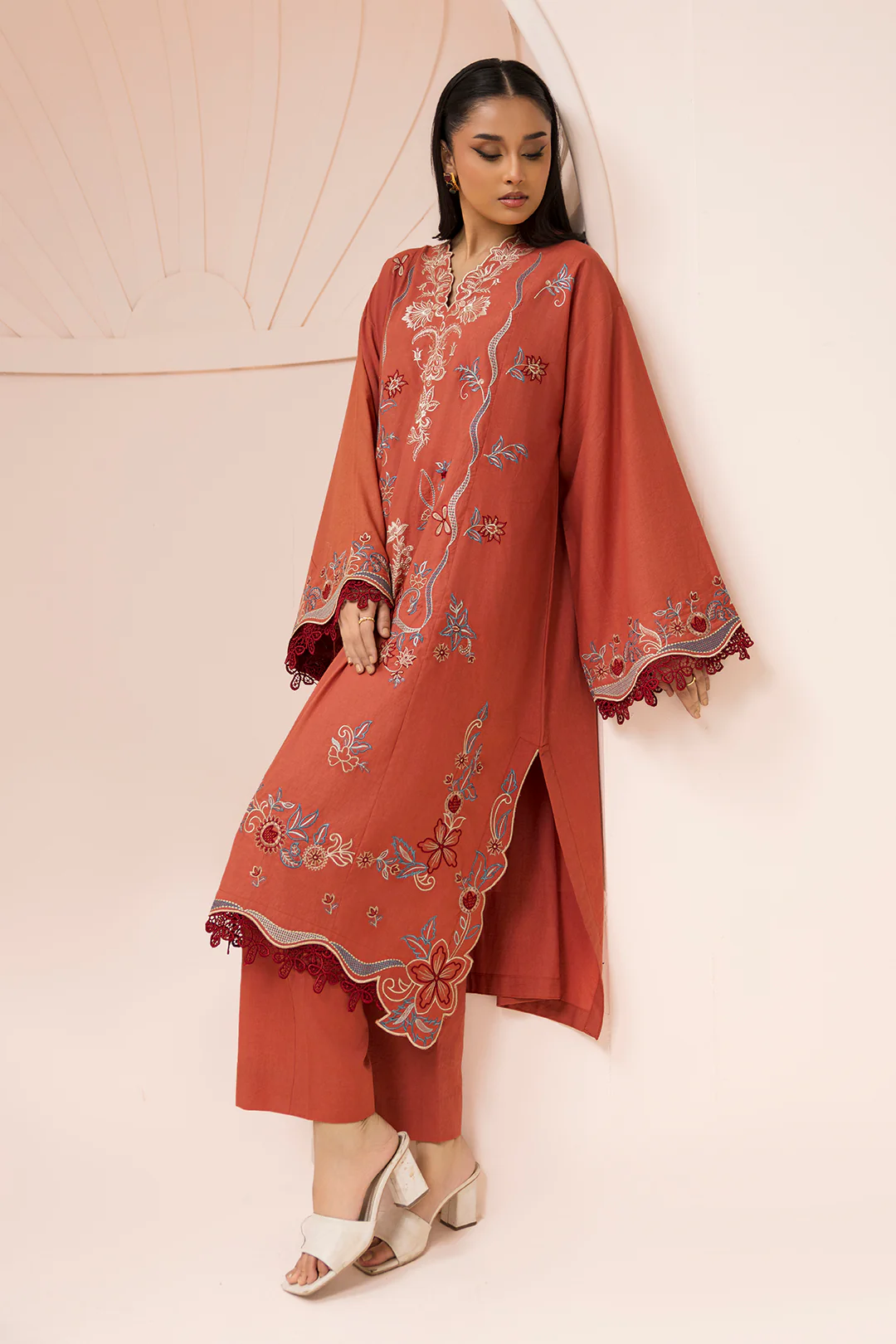 Embroidered Shirt Shalwar - 1186 - Image 4