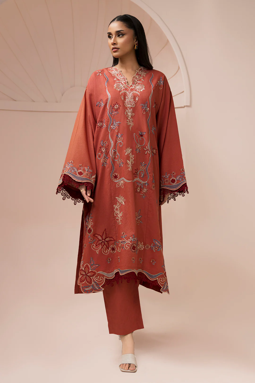 Embroidered Shirt Shalwar - 1186 - Image 6