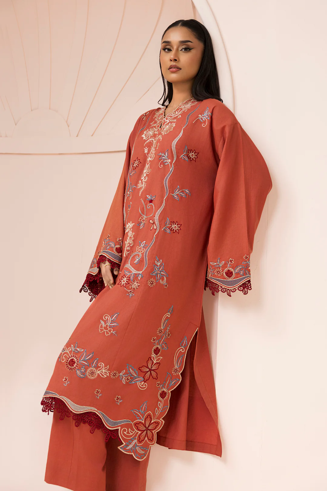 Embroidered Shirt Shalwar - 1186 - Image 9