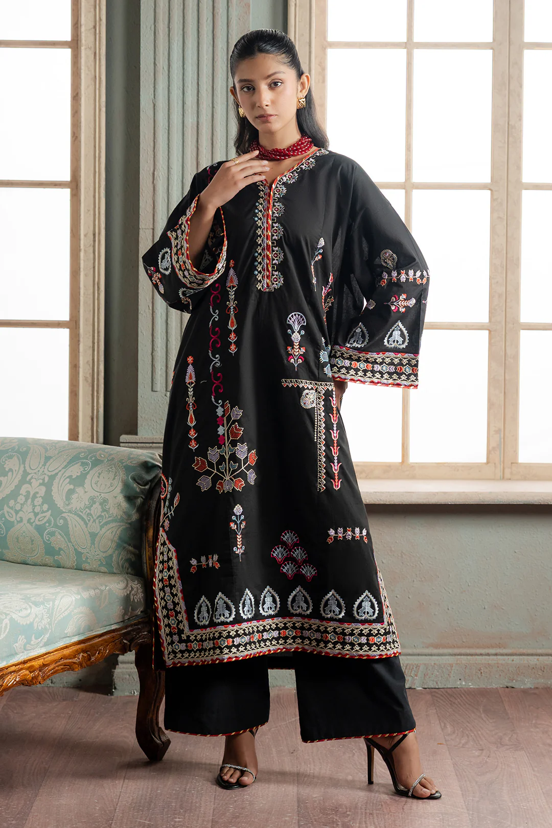 Embroidered Shirt Shalwar - 1187 - Image 3