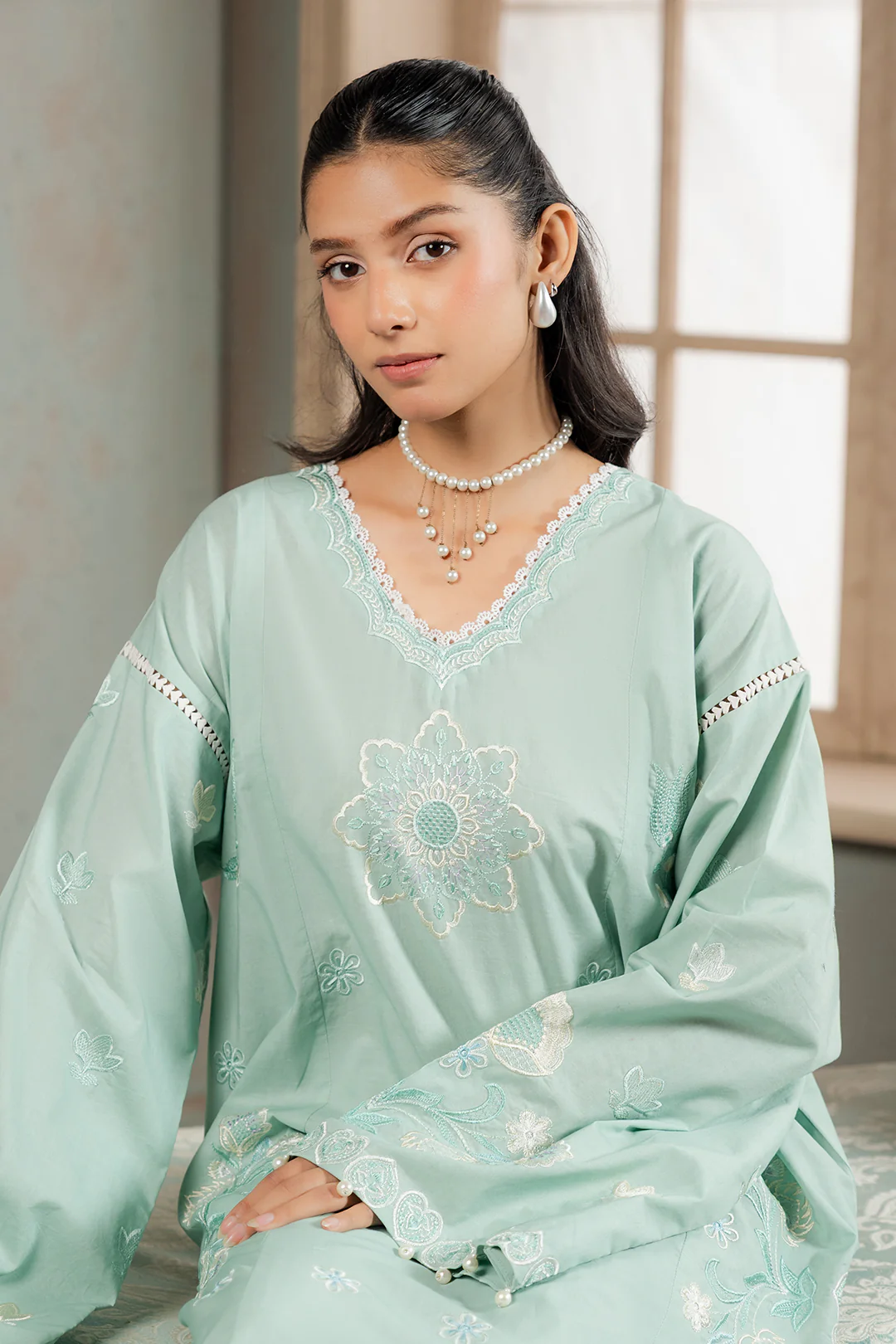Embroidered Shirt Shalwar - 1188