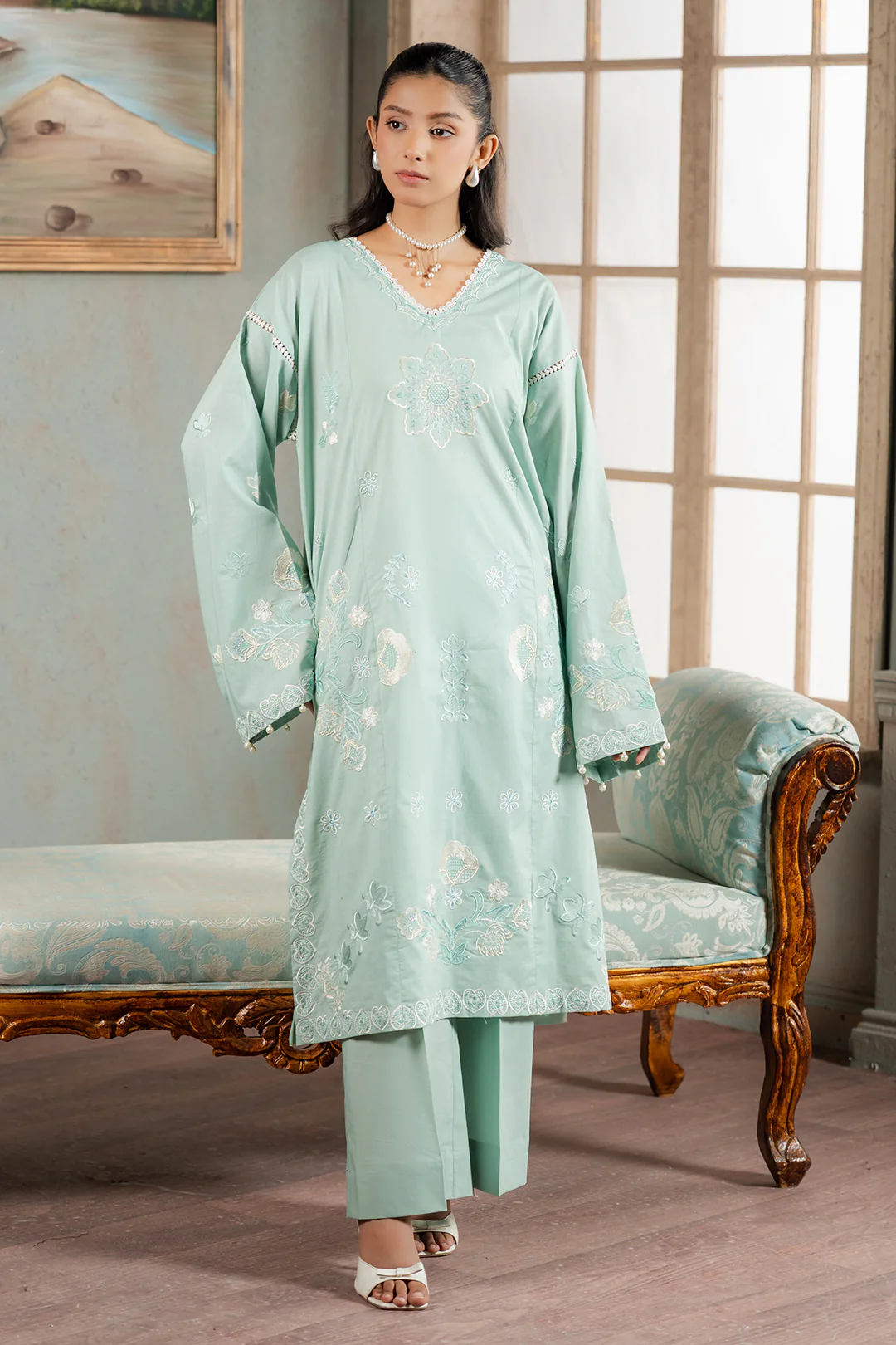 Embroidered Shirt Shalwar - 1188 - Image 2