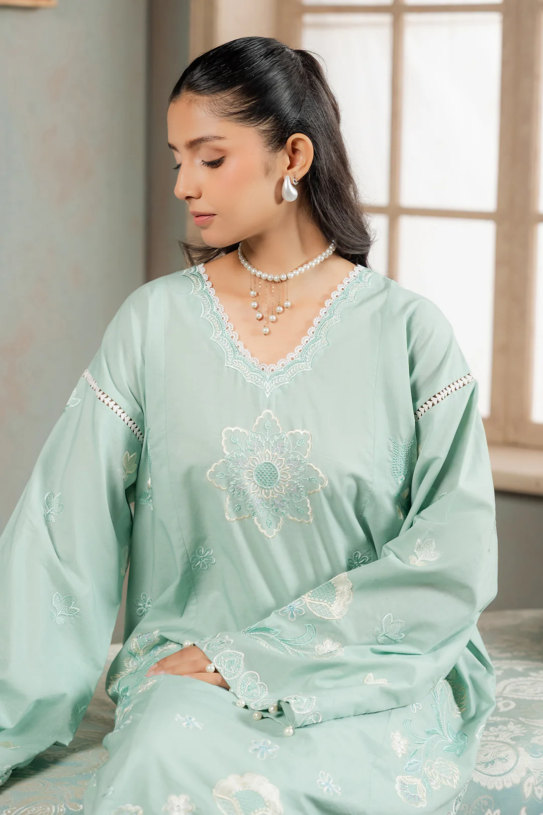 Embroidered Shirt Shalwar - 1188 - Image 3