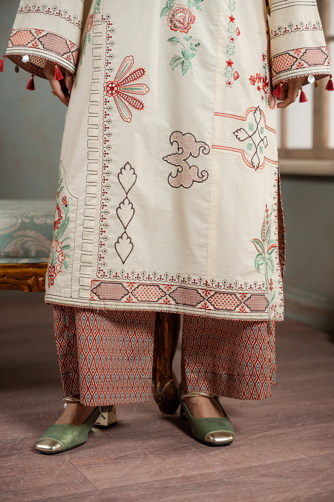 Embroidered Shirt Shalwar - 1189 - Image 5