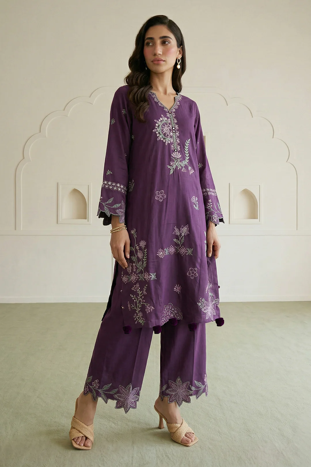 Embroidered Shirt Shalwar - 1191 - Image 2
