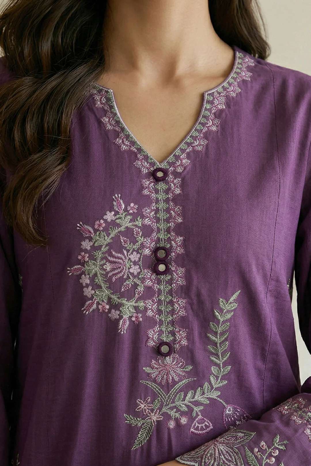 Embroidered Shirt Shalwar - 1191 - Image 4
