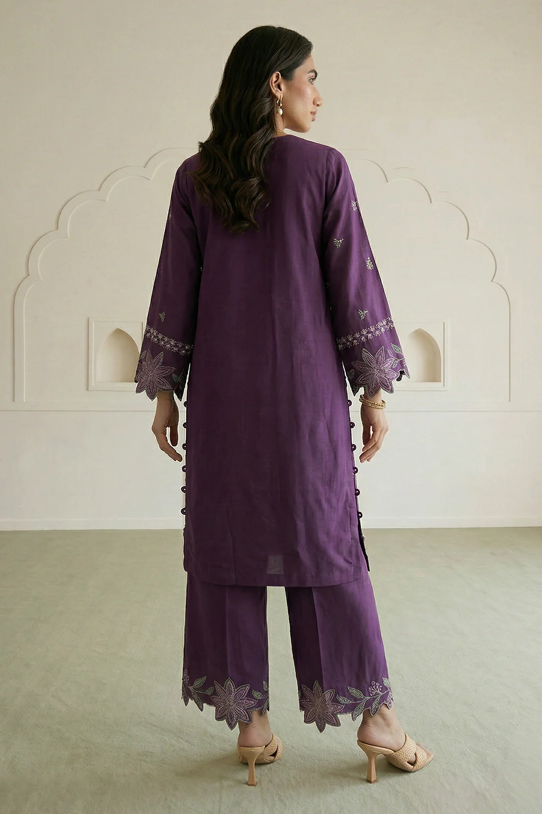 Embroidered Shirt Shalwar - 1191 - Image 7