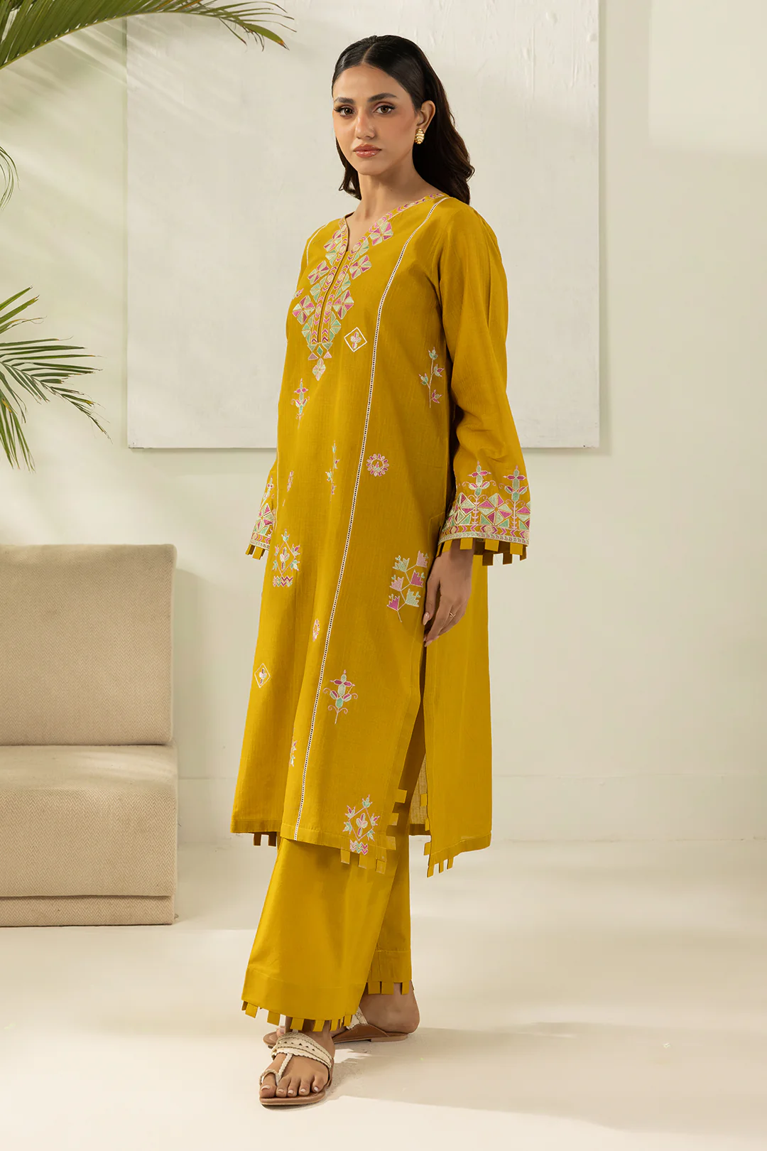 Embroidered Shirt Shalwar - 1198 - Image 3