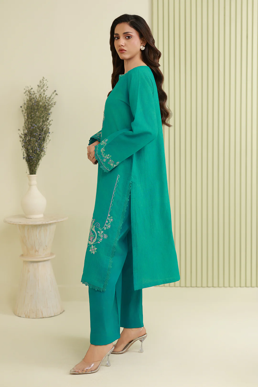 Embroidered Shirt Shalwar - 1214 - Image 6