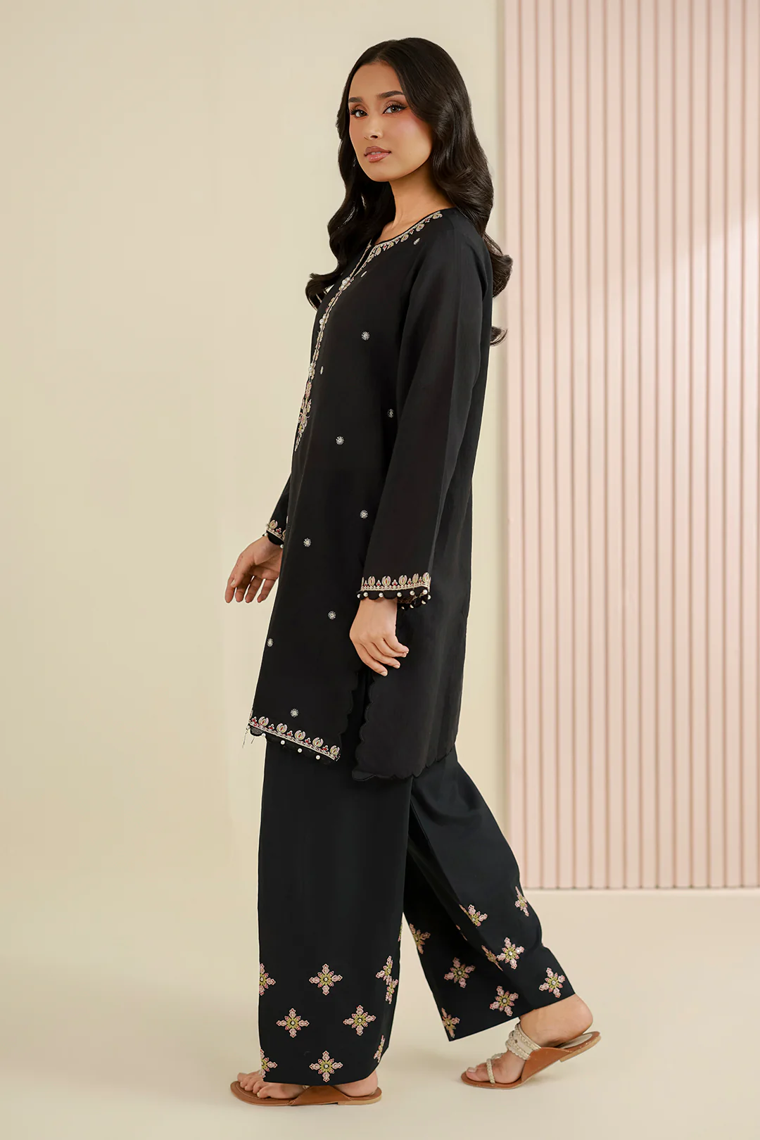 Embroidered Shirt Shalwar - 1222 - Image 7