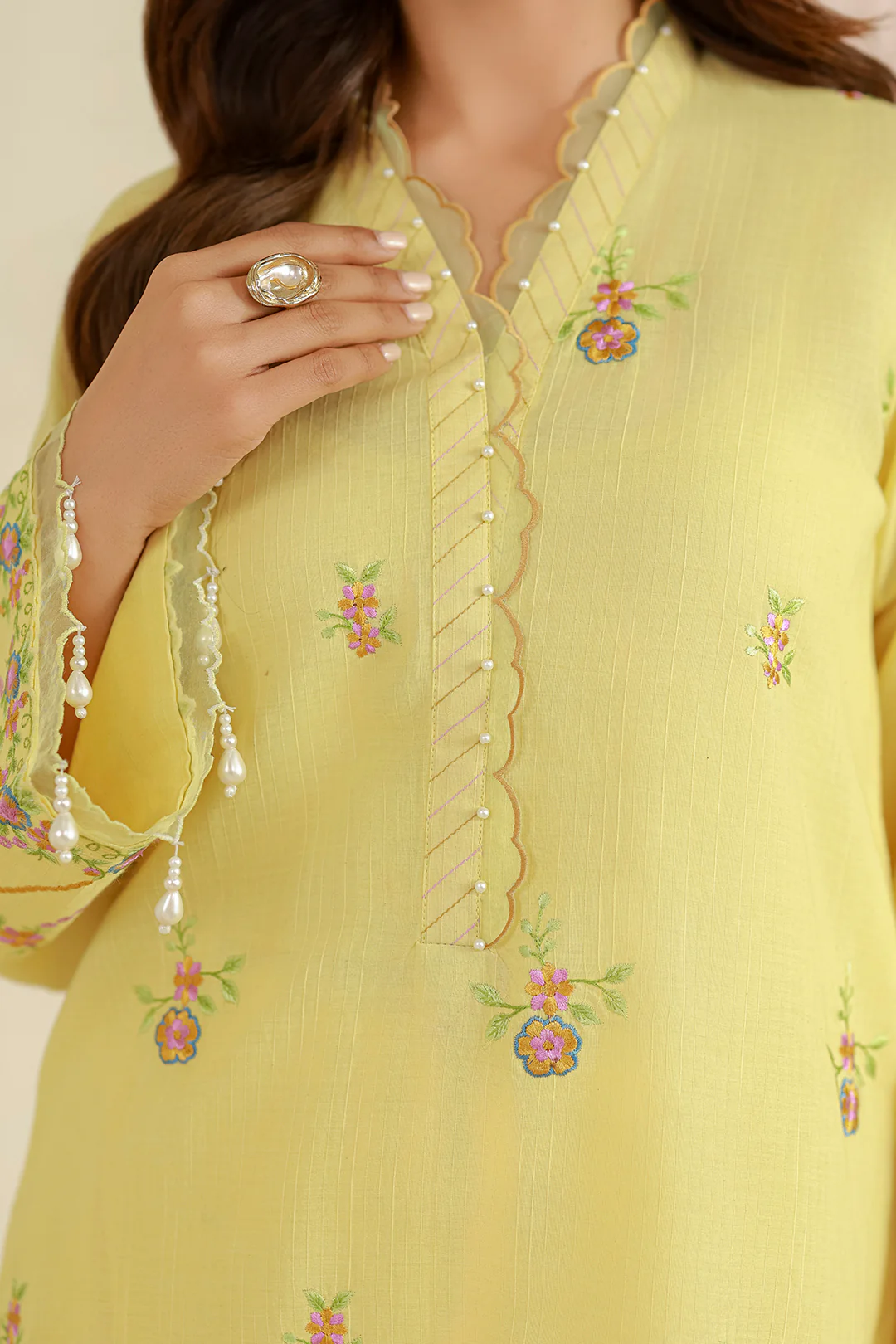 Embroidered Shirt Shalwar - 1224 - Image 5