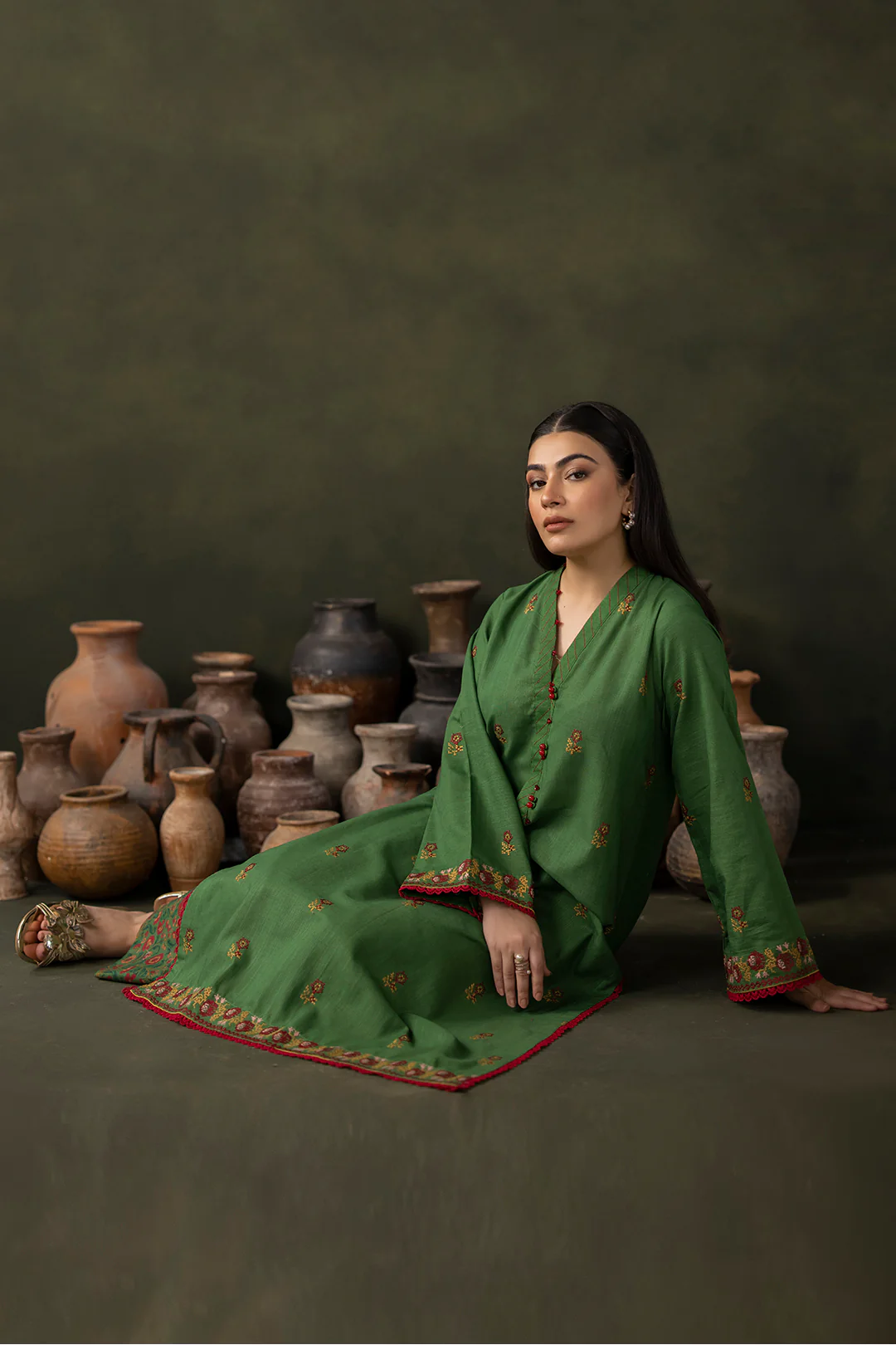 Embroidered Shirt Shalwar - 0175 - Image 3