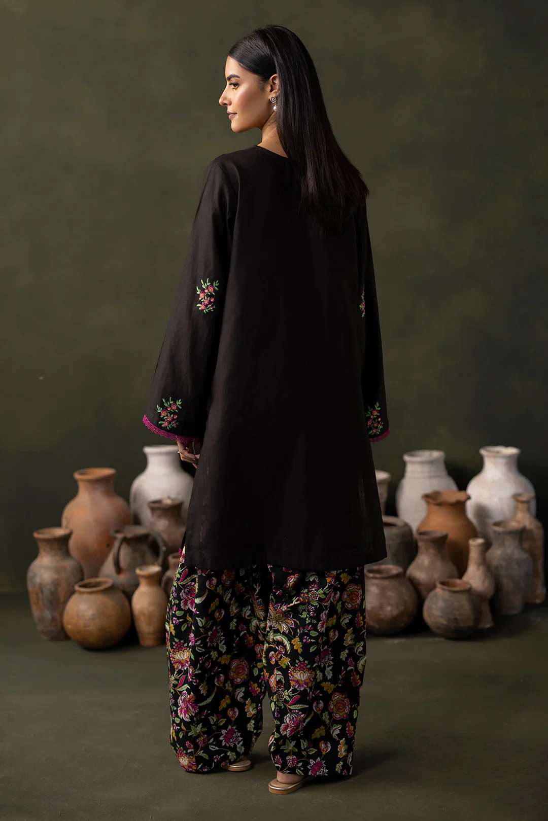 Embroidered Shirt Shalwar - 0176 - Image 6