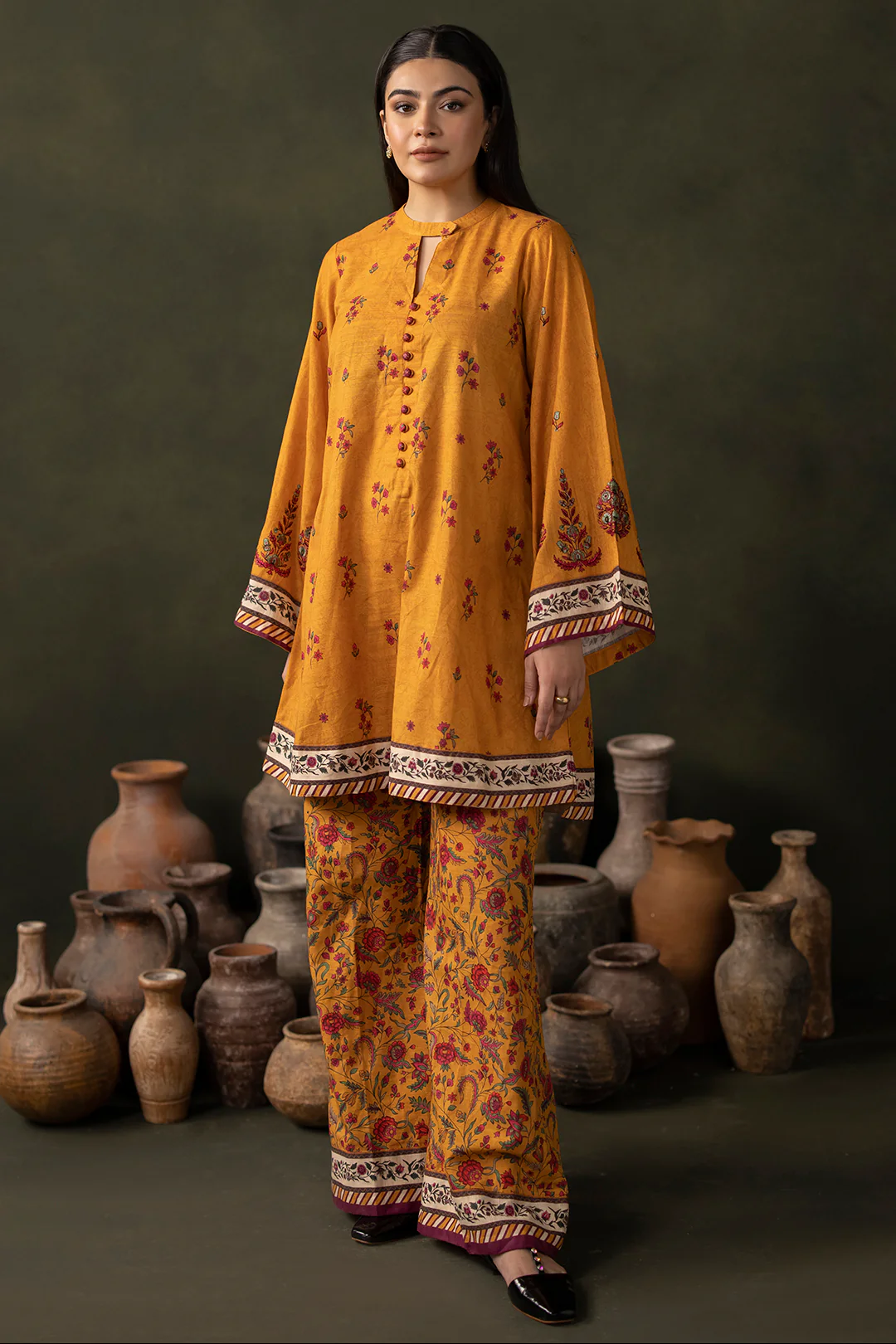 Embroidered Shirt Shalwar - 0178 - Image 2