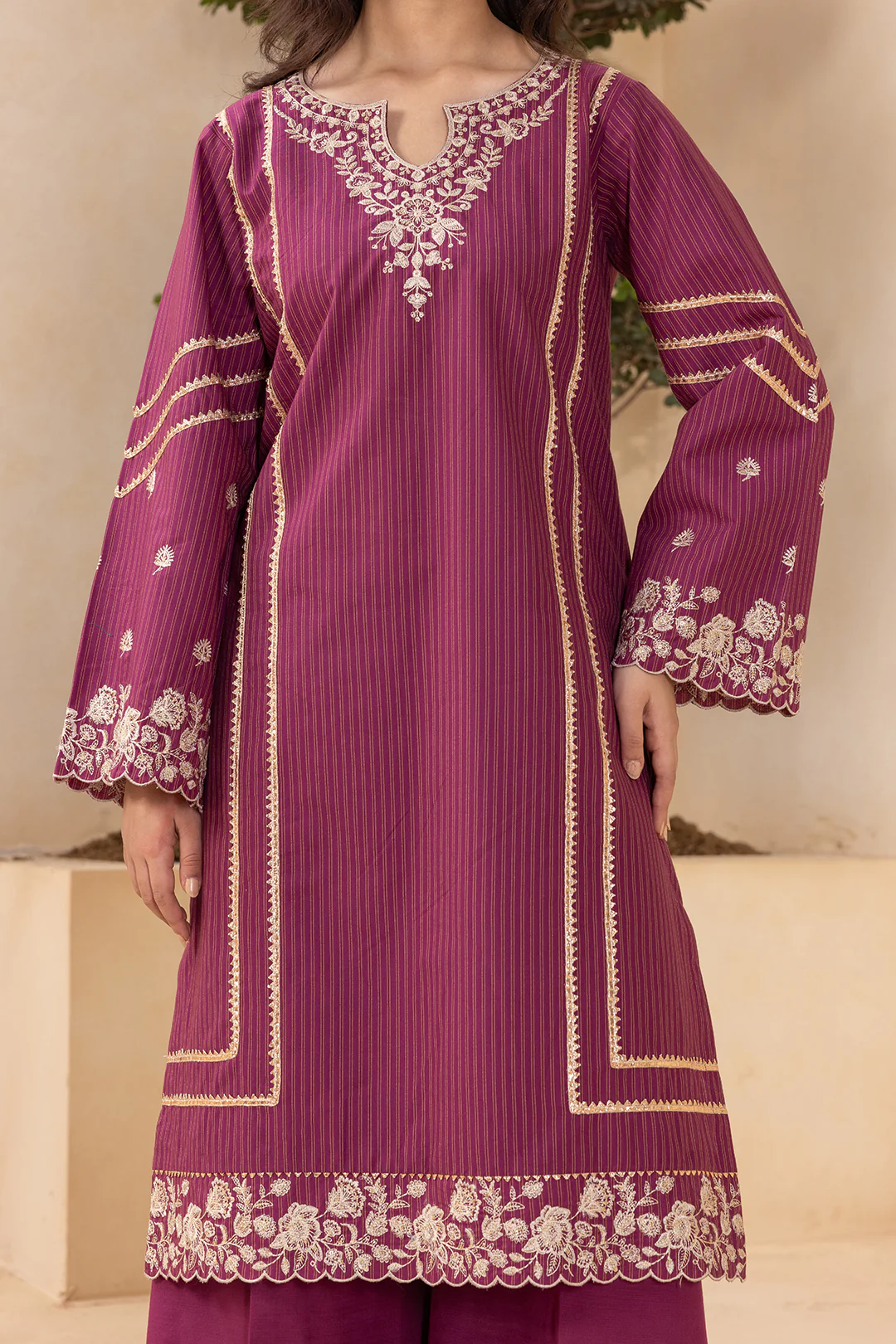 Embroidered Shirt Shalwar - 0593 - Image 5