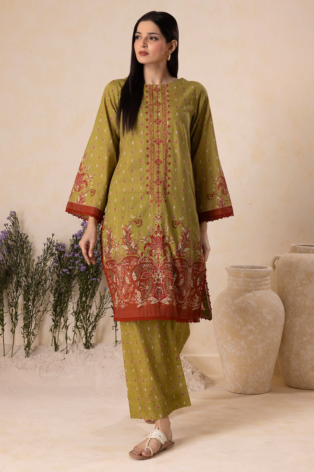 Embroidered Shirt Shalwar - 0130 - Image 4