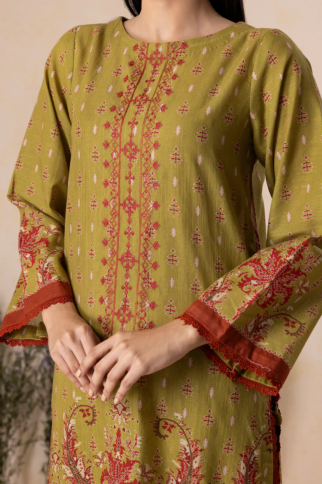 Embroidered Shirt Shalwar - 0130 - Image 7