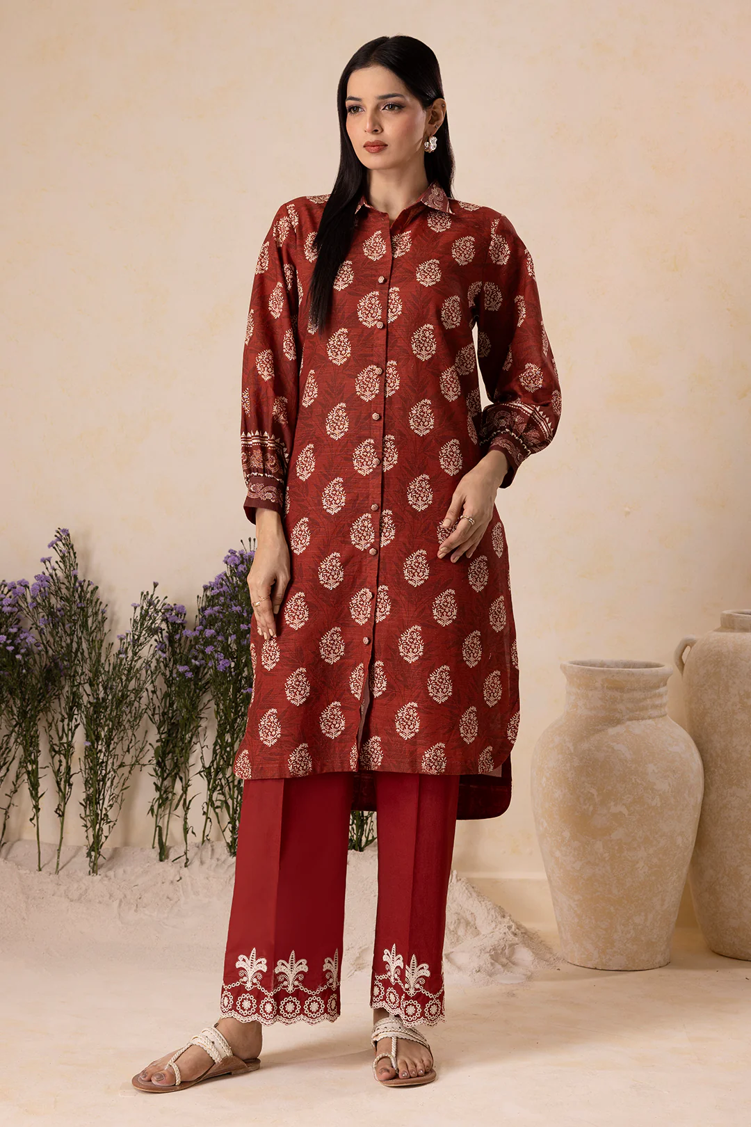 Embroidered Shirt Shalwar - 0131 - Image 4