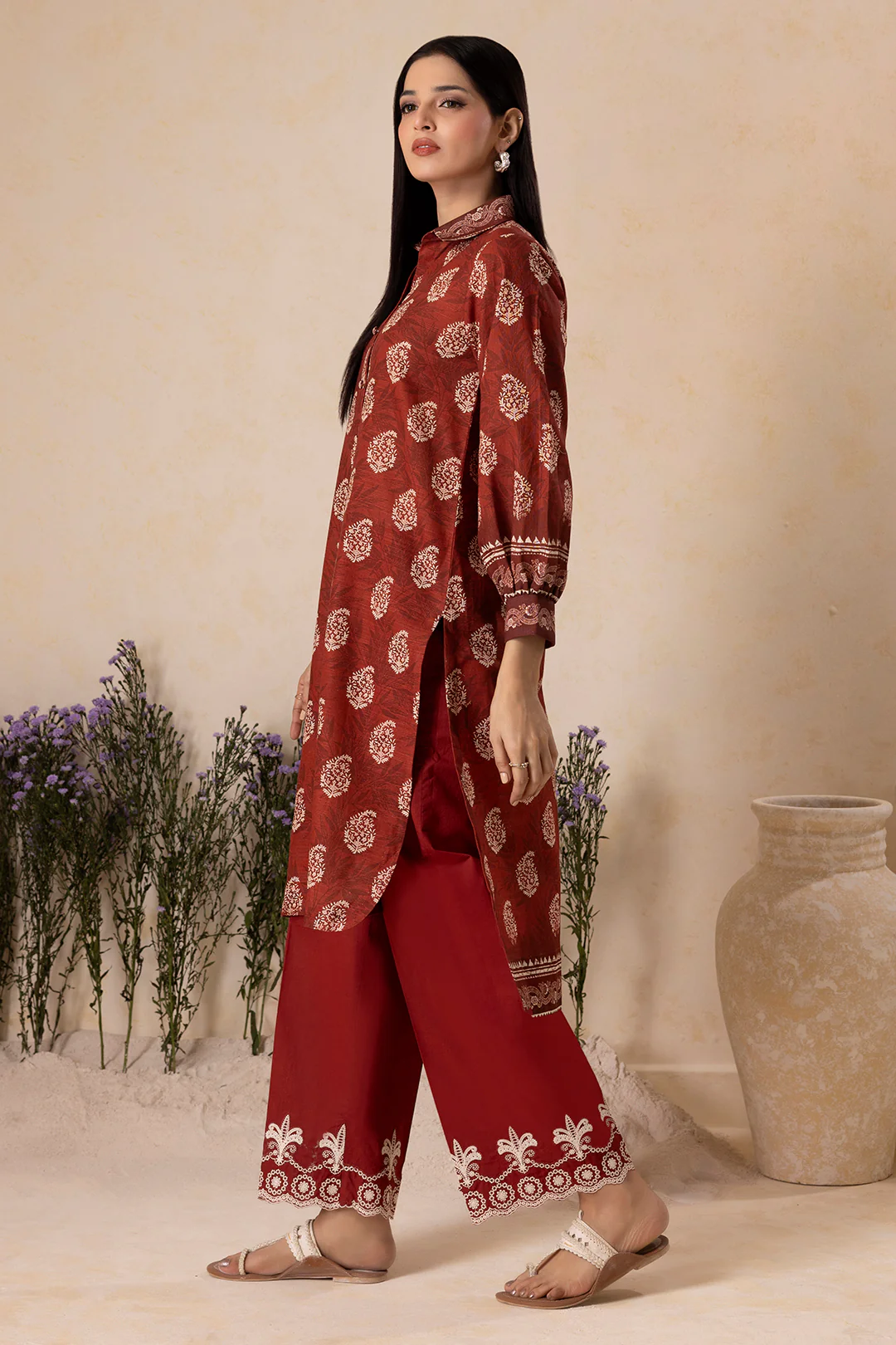 Embroidered Shirt Shalwar - 0131 - Image 9