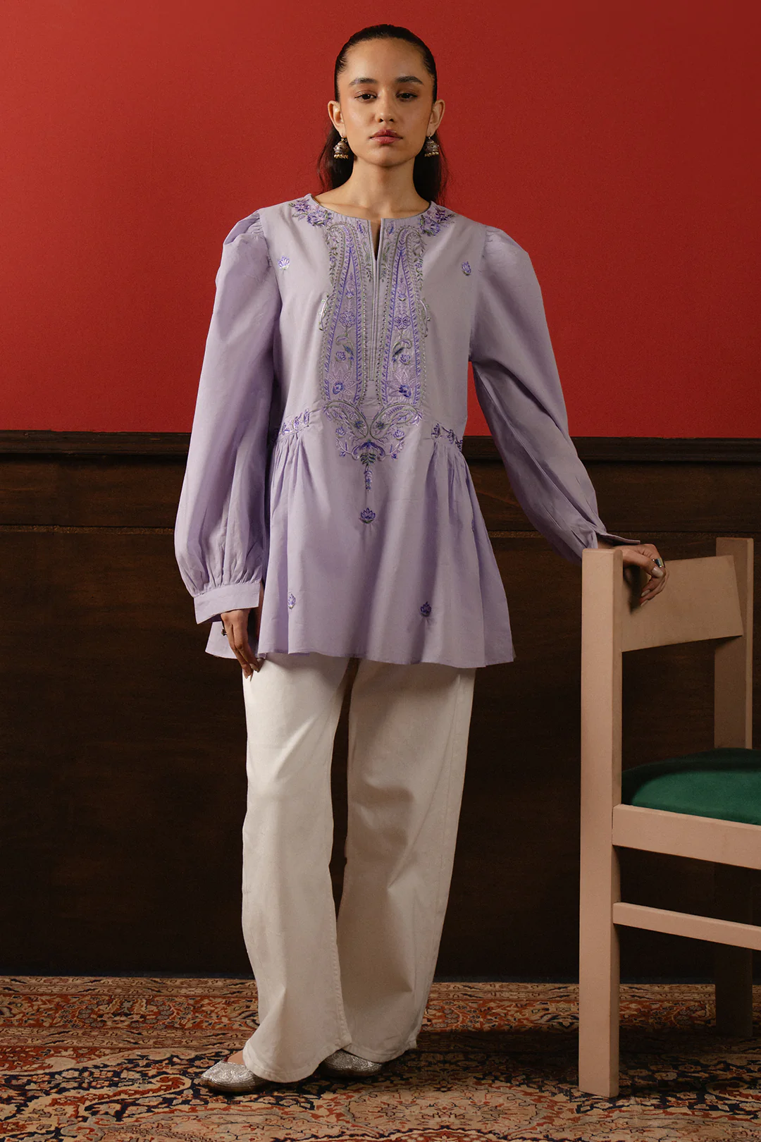 Embroidered Shirt - 080 - Image 3