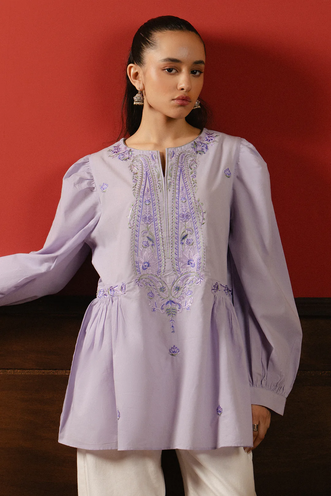 Embroidered Shirt - 080 - Image 5