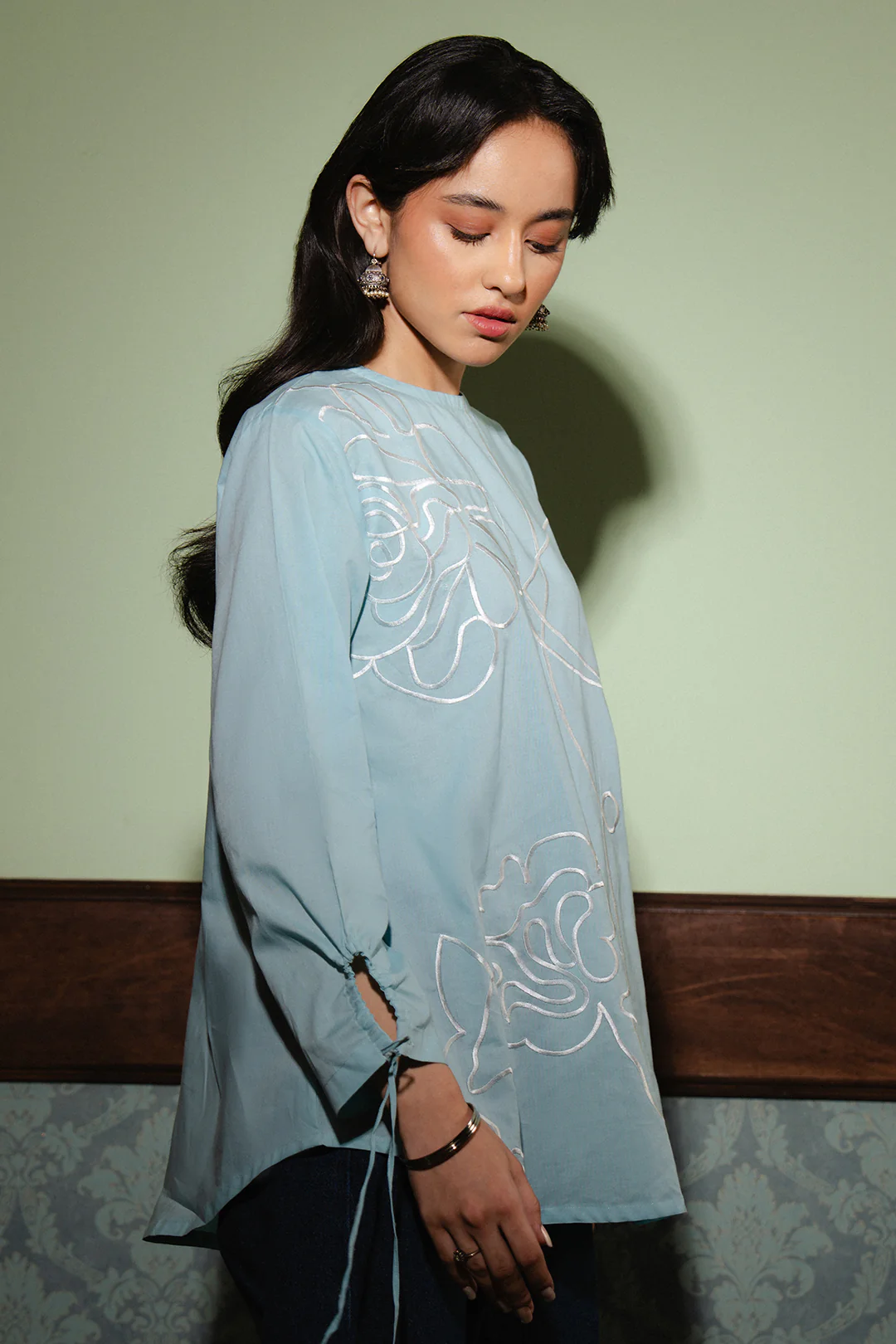 Embroidered Shirt - 1105 - Image 3