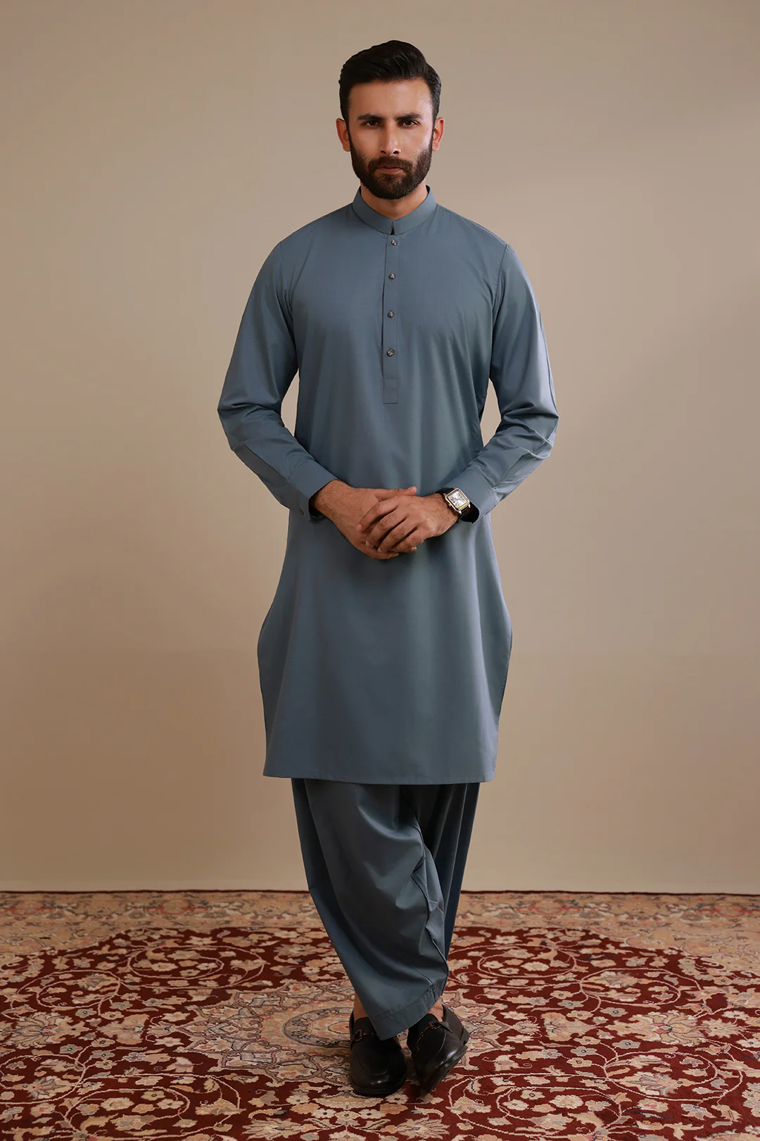 Slub Textured Shalwar Kameez - 2612 - Image 5
