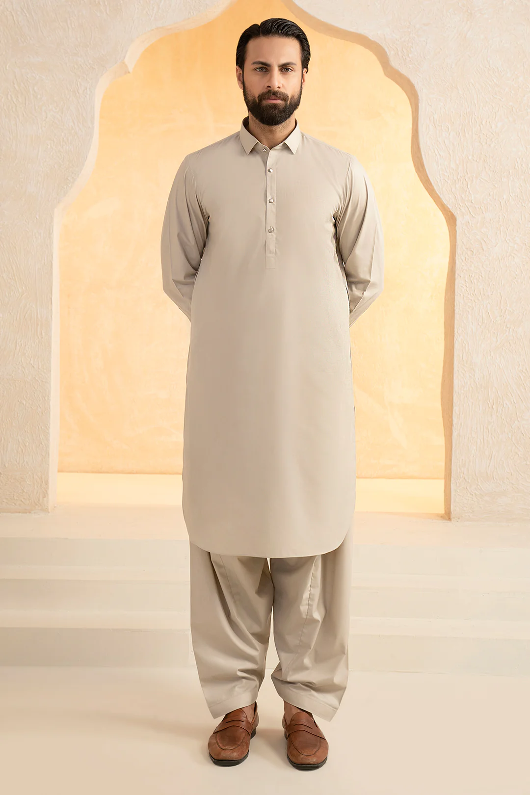 Slub Textured Shalwar Kameez - 9002 - Image 2