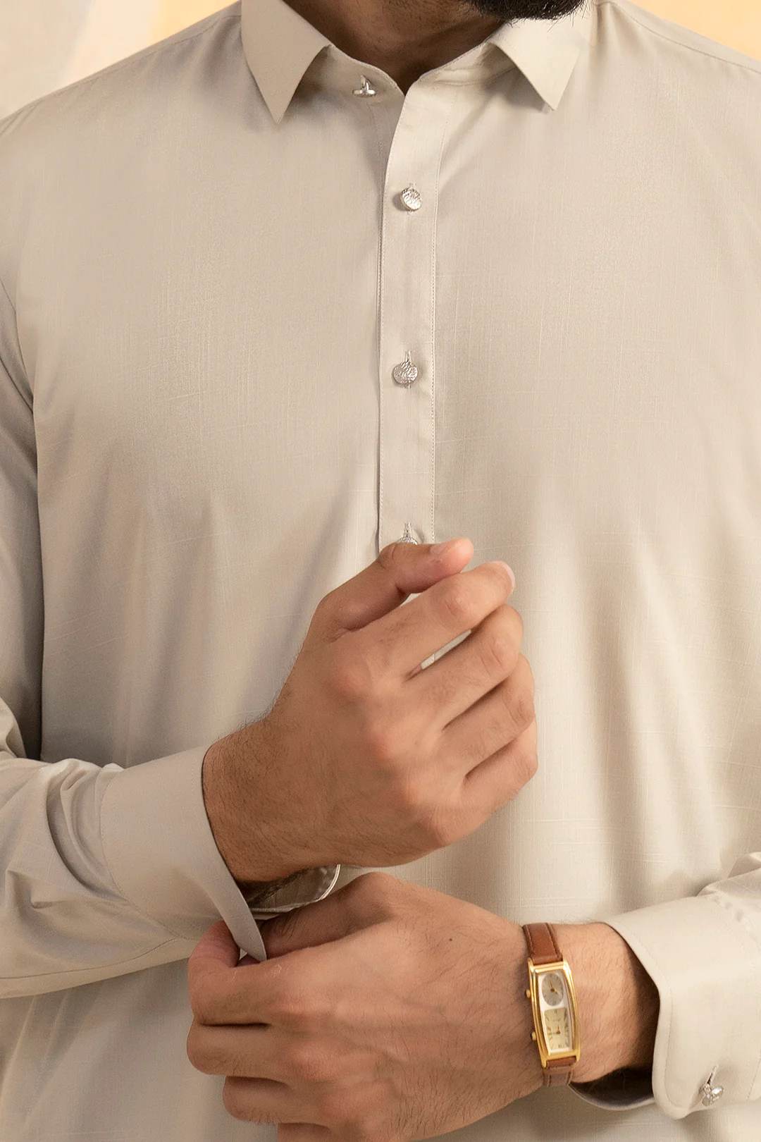 Slub Textured Shalwar Kameez - 9002 - Image 3