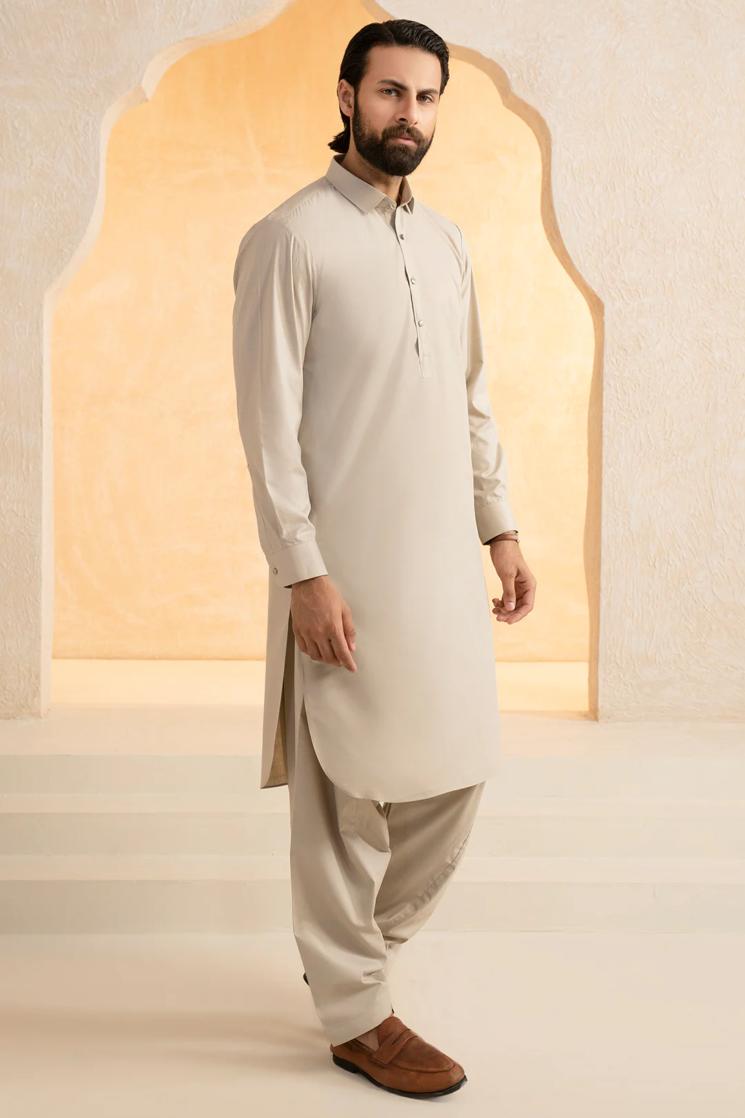 Slub Textured Shalwar Kameez - 9002 - Image 5