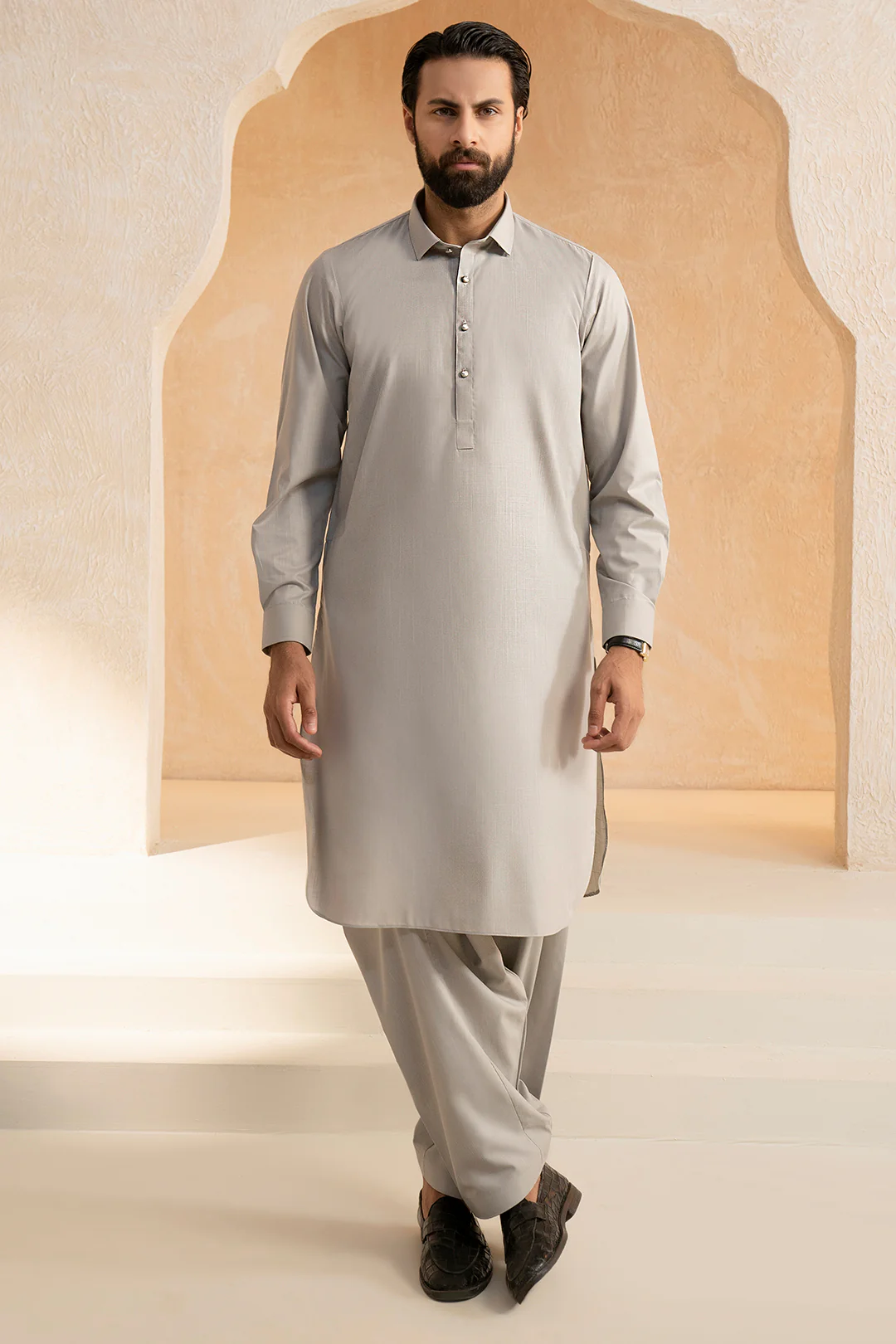 Slub Textured Shalwar Kameez - 9004 - Image 2