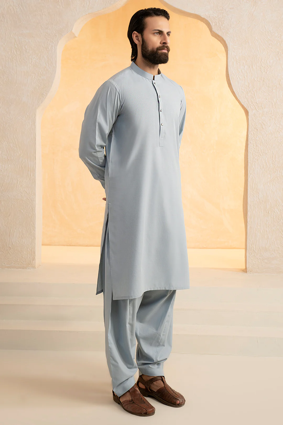 Slub Textured Shalwar Kameez - 9005 - Image 6