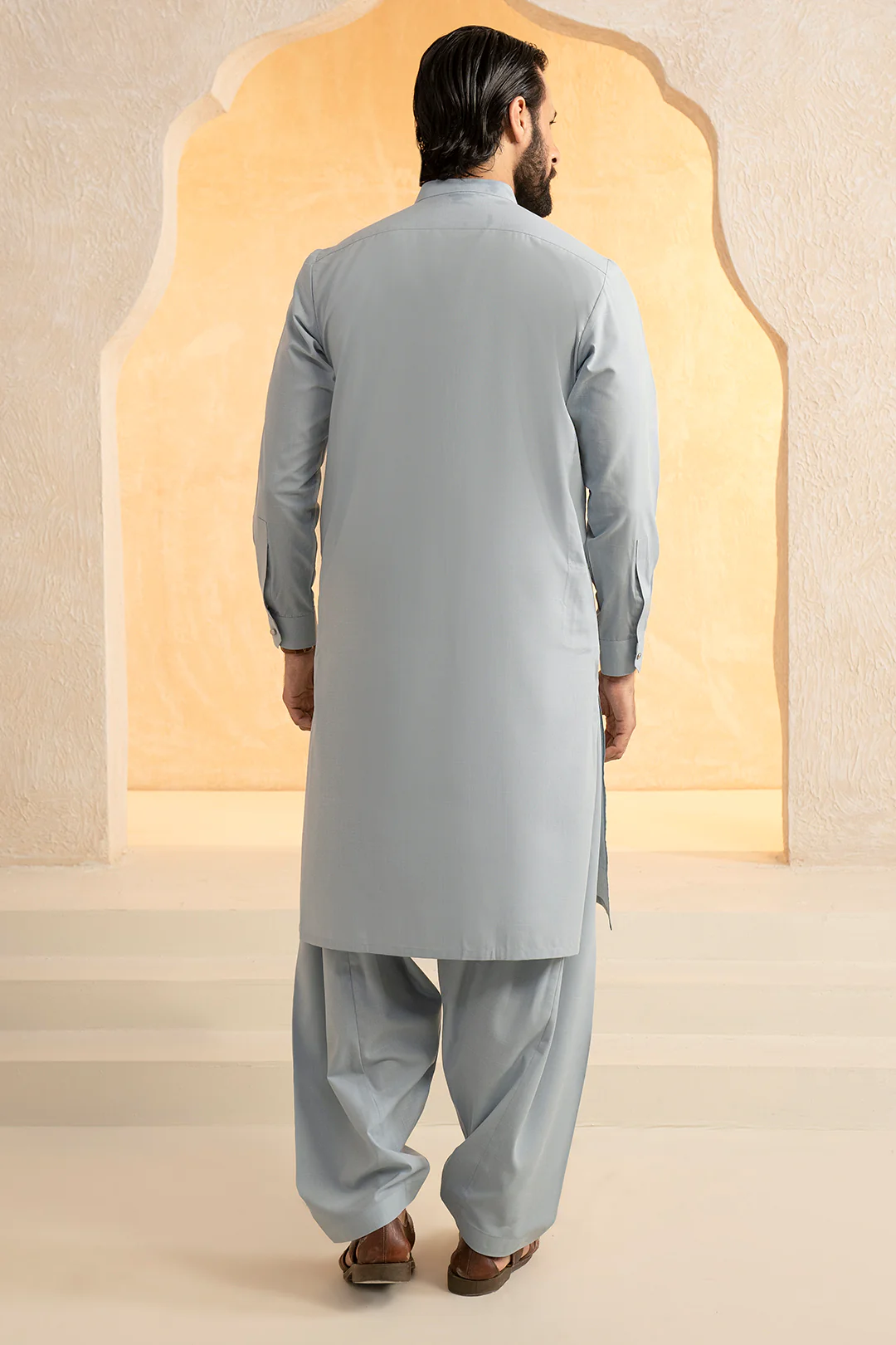Slub Textured Shalwar Kameez - 9005 - Image 8