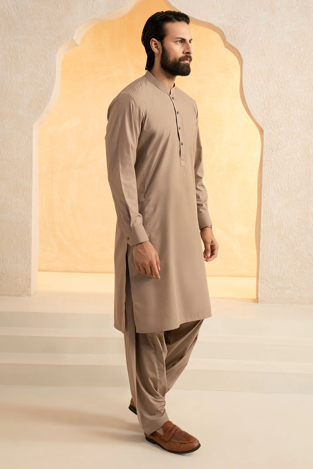 Slub Textured Shalwar Kameez - 9009 - Image 5