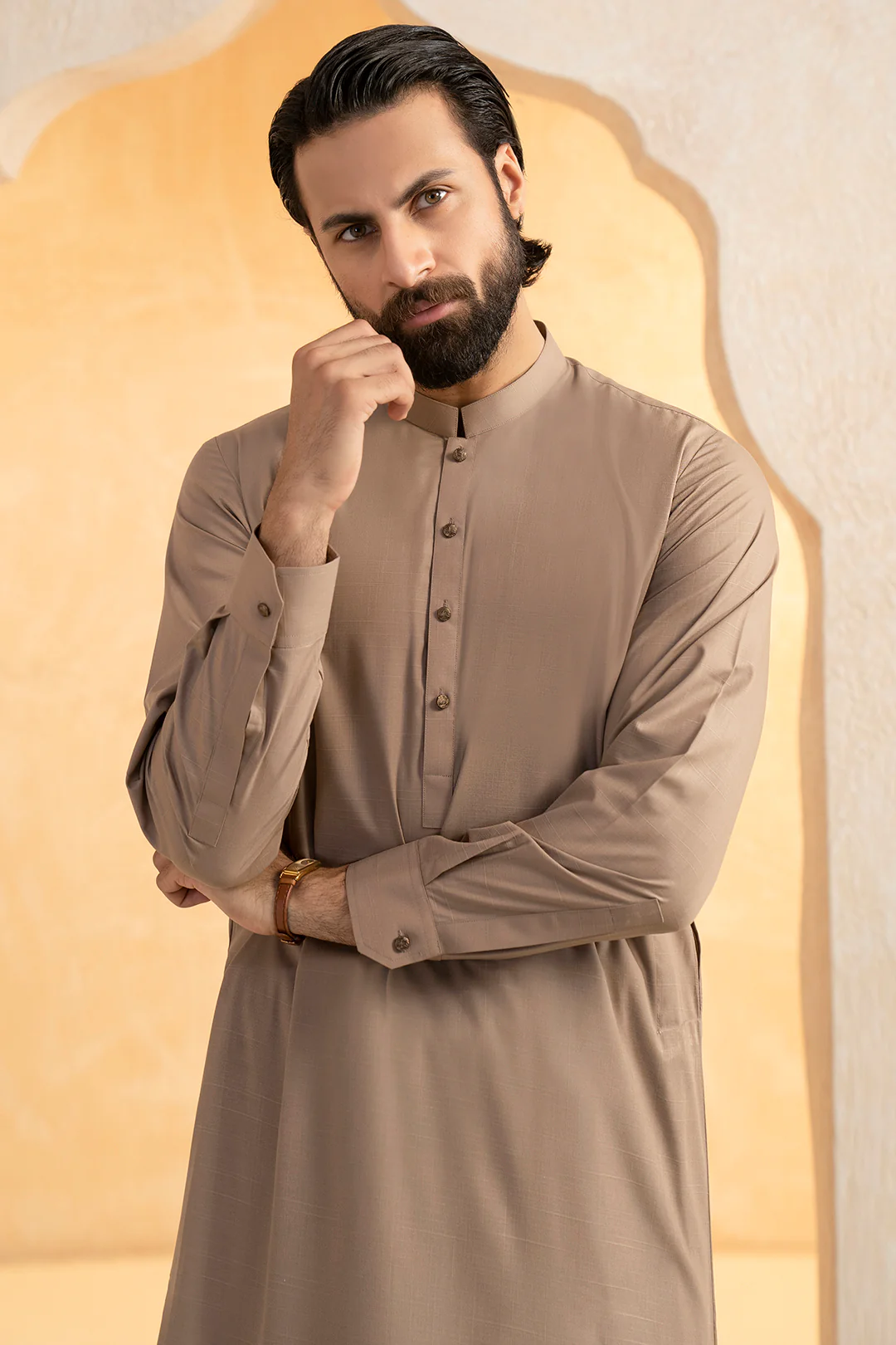 Slub Textured Shalwar Kameez - 9009 - Image 7