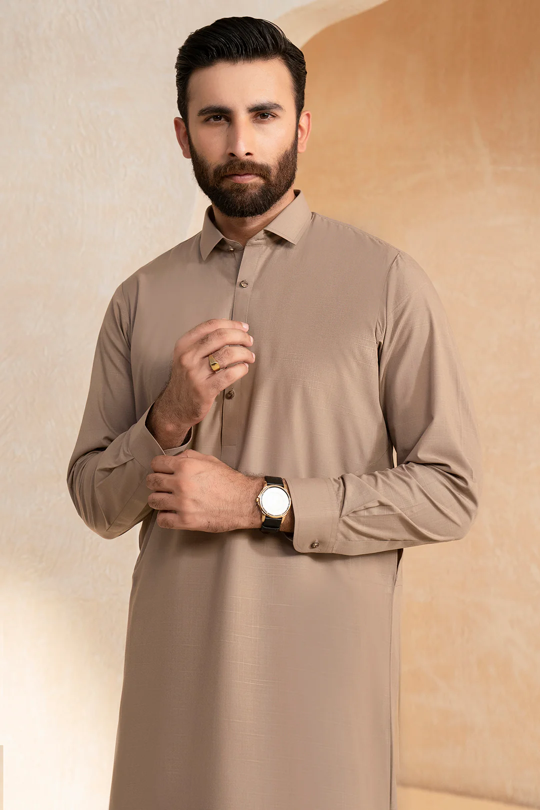Slub Textured Shalwar Kameez - 9010 - Image 4