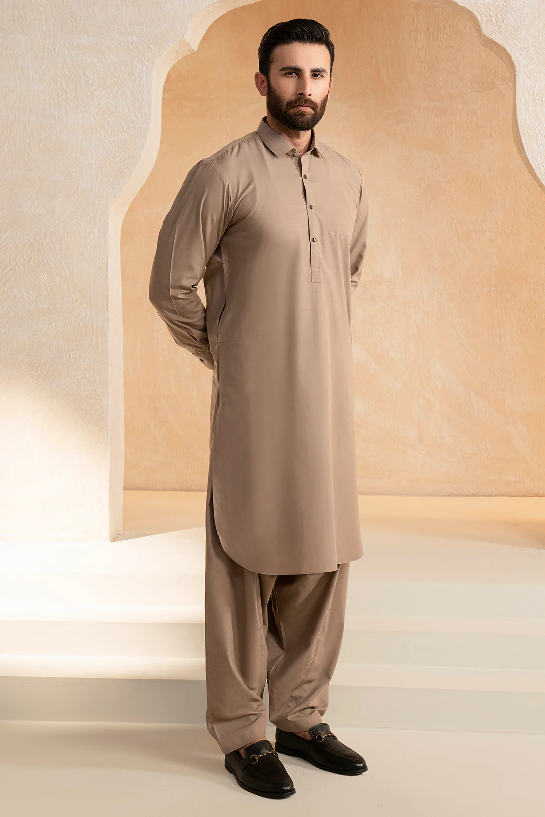 Slub Textured Shalwar Kameez - 9010 - Image 7