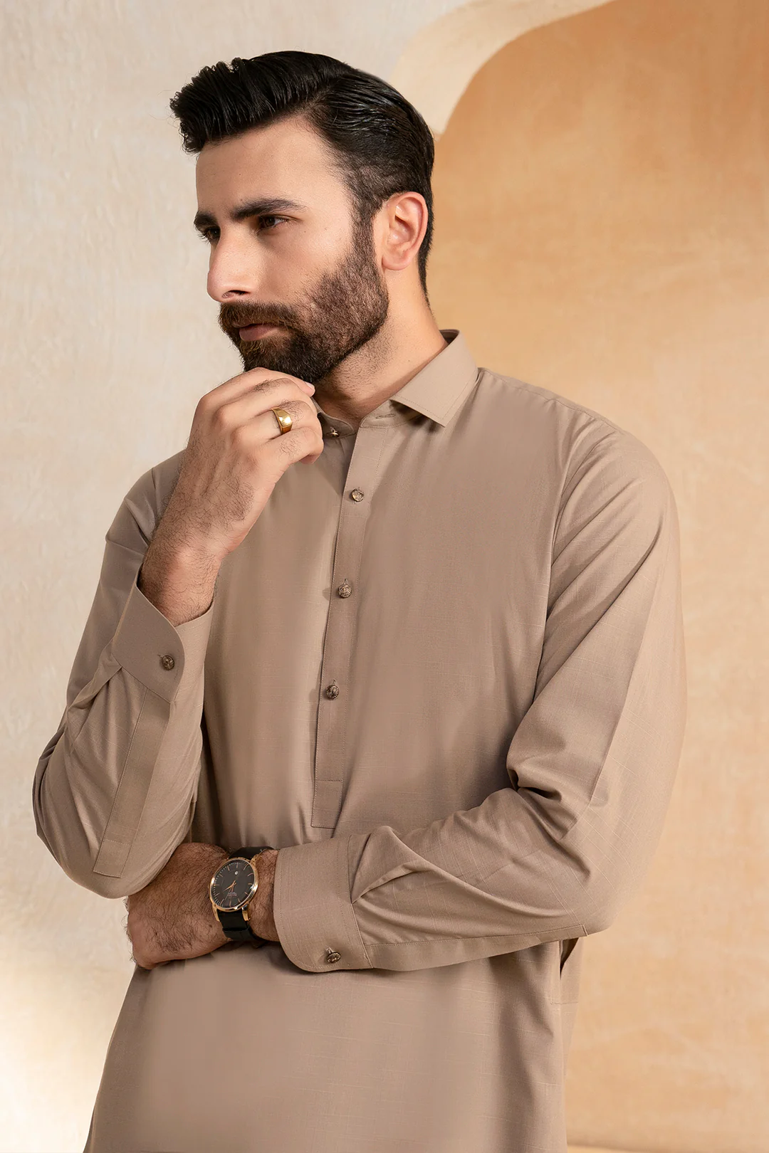 Slub Textured Shalwar Kameez - 9010 - Image 8