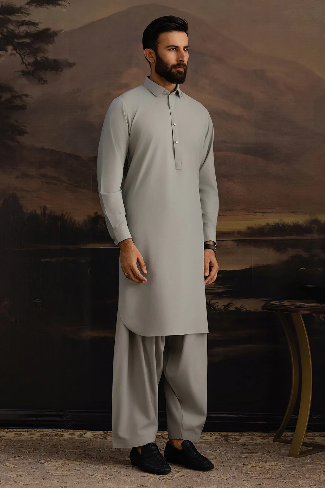 Slub Textured Shalwar Kameez - 6003 - Image 6