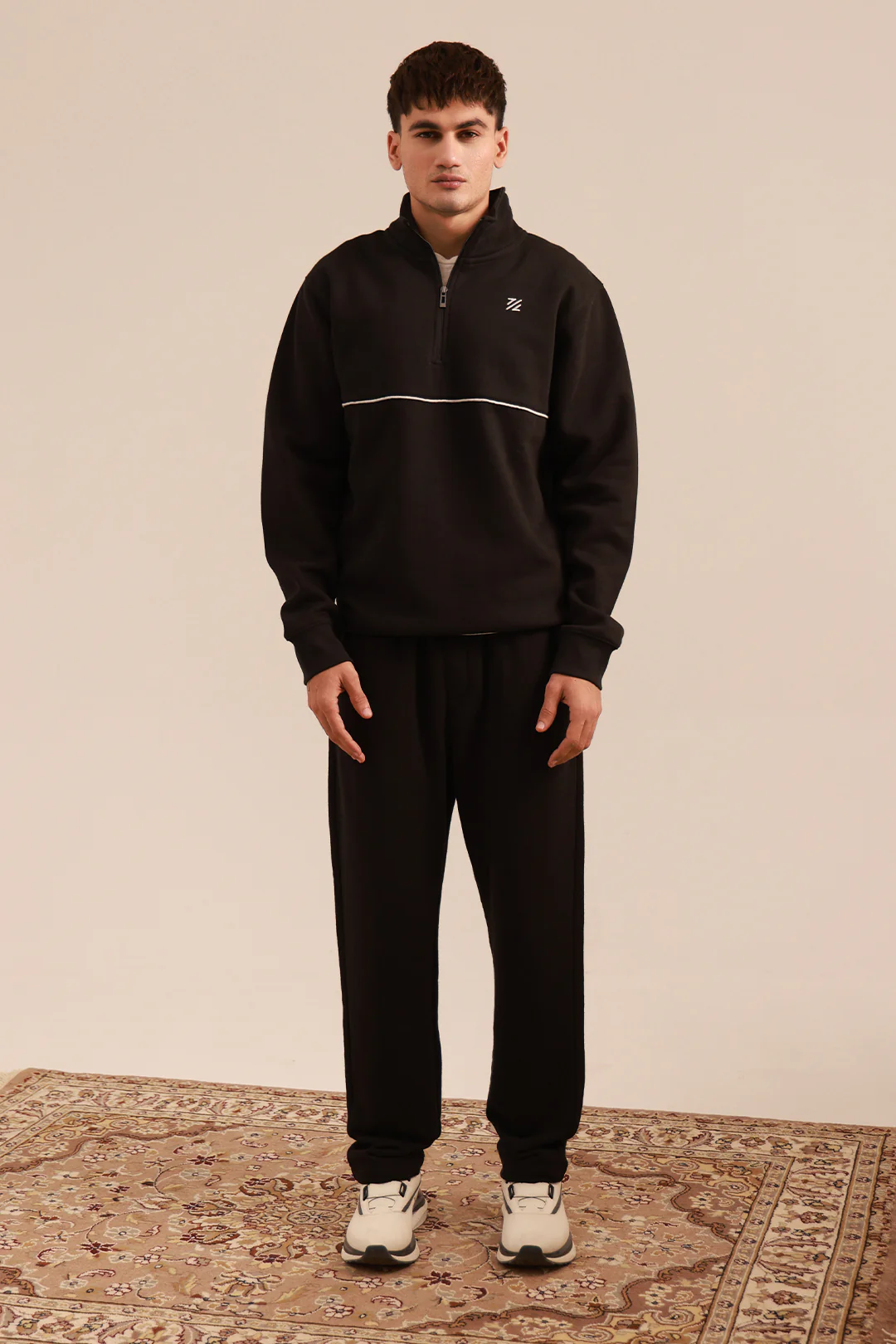 Mock Neck Sweat Shirt - 5001 - Image 3