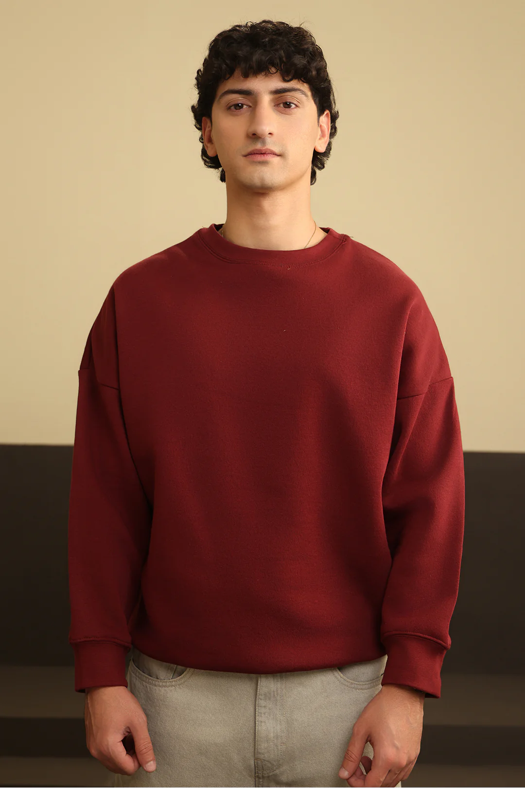 Basic Oversized Sweat Shirt - 5001 - Image 11