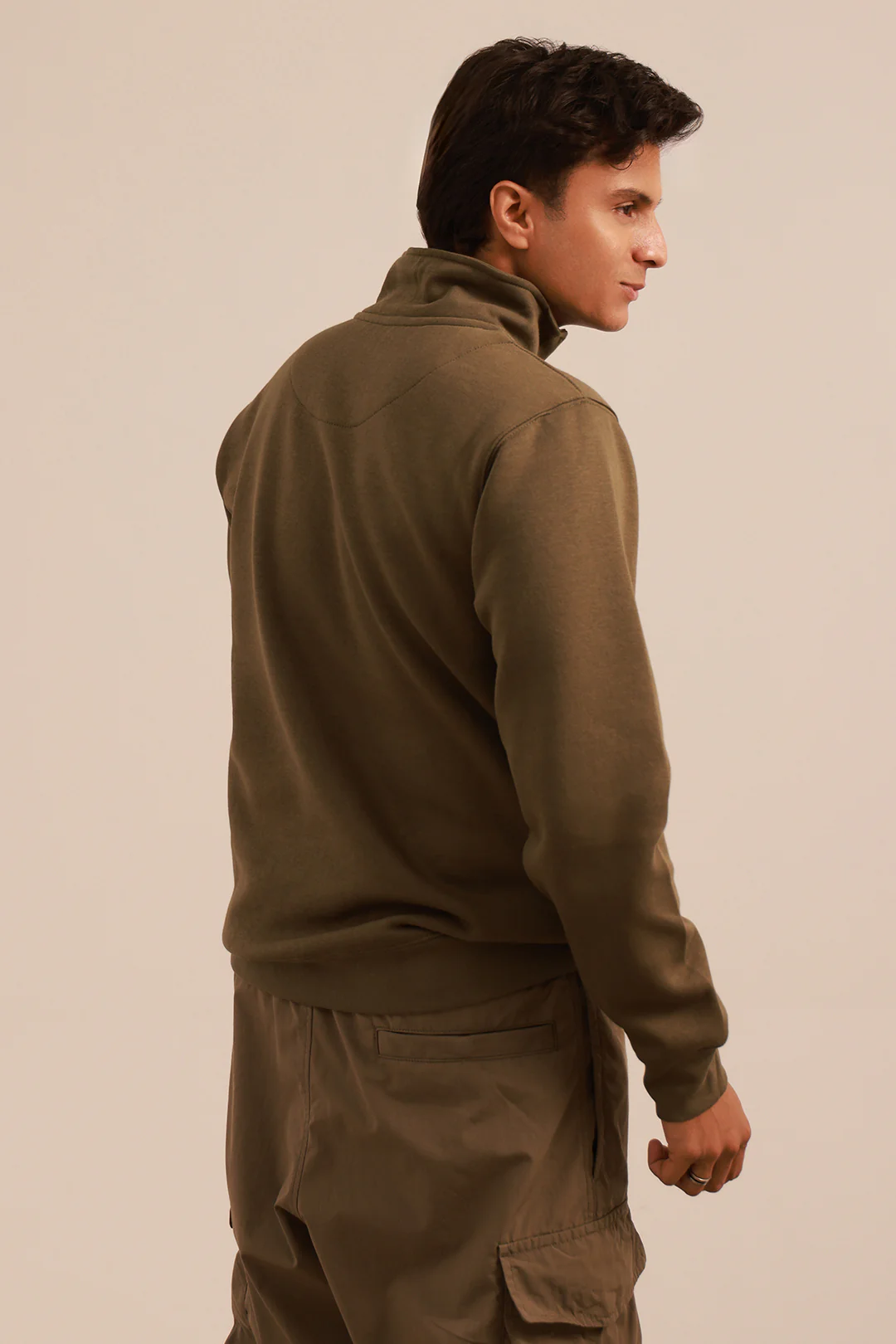 Mock Neck Sweat Shirt - 5001 - Image 4