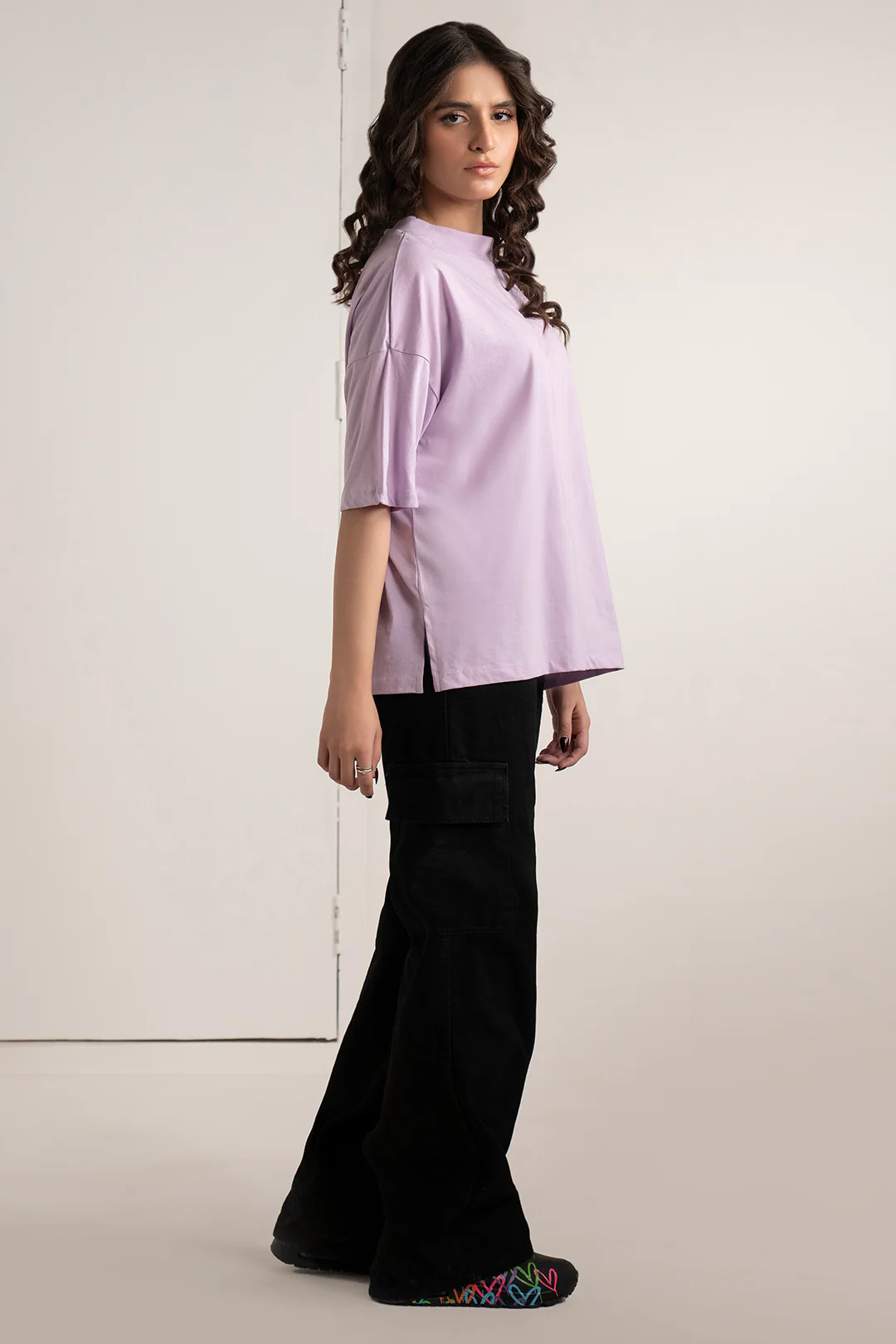 Oversized Basic T-Shirt - 5015 - Image 4