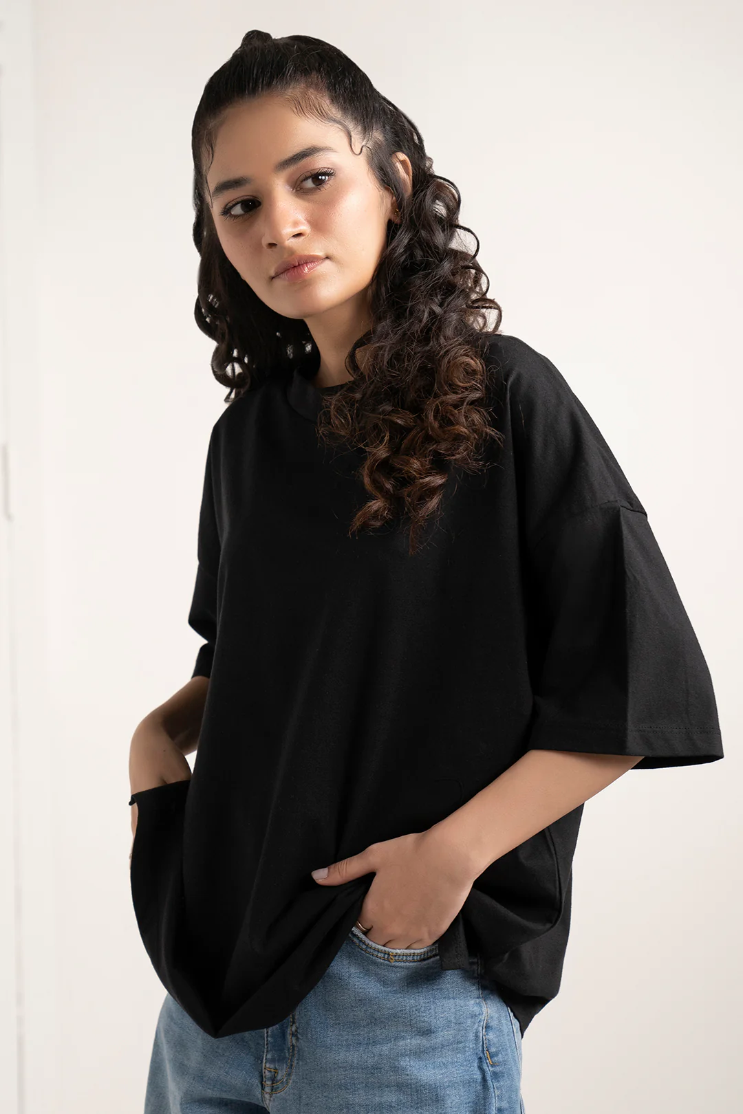 Oversized Basic T-Shirt - 5016 - Image 3