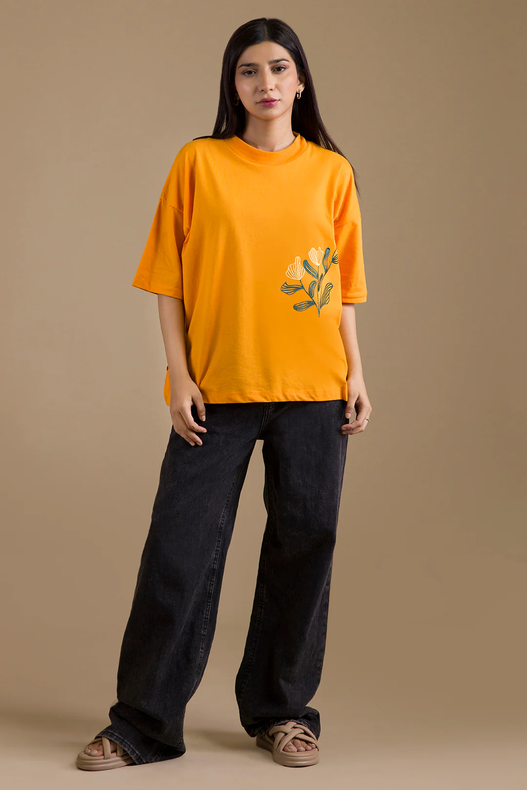 Oversized Graphic T-Shirt - 5077 - Image 4